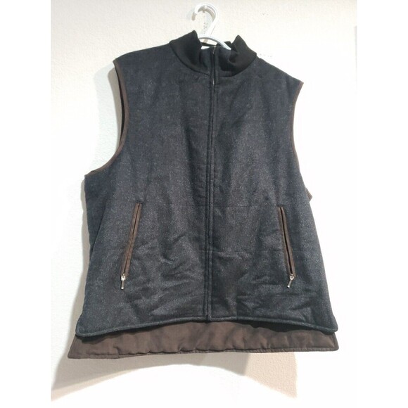 Daniel Cremieux Signature Collection Wool Cashmere Reversible Vest – Size Large - Picture 10 of 13